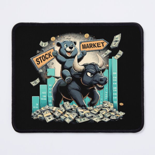 Item preview, stock market stock exchange bull bear profit gift designed and sold by Pineapple-Tree.