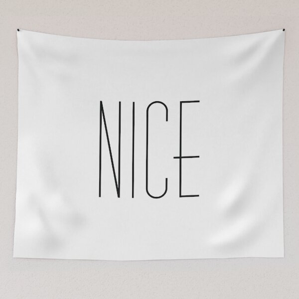 Item preview, Minimalist 'Nice' Word Art designed and sold by TurtleDojo.