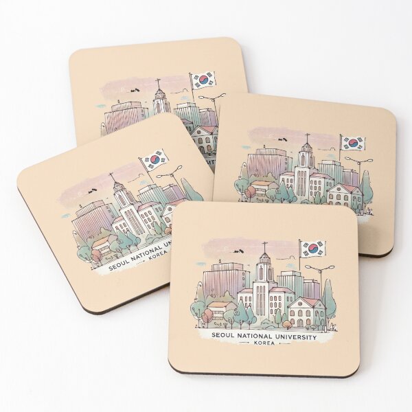 Item preview, Seoul National University Korea Minimalist 3D Illustration,   designed and sold by PaintMeWorld.