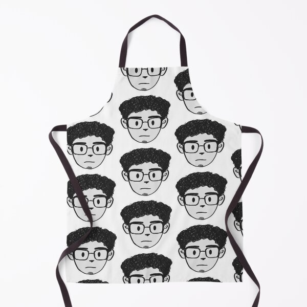 Item preview, Cute Curly Comic Boy with Glasses and Goatee designed and sold by nobitamins.