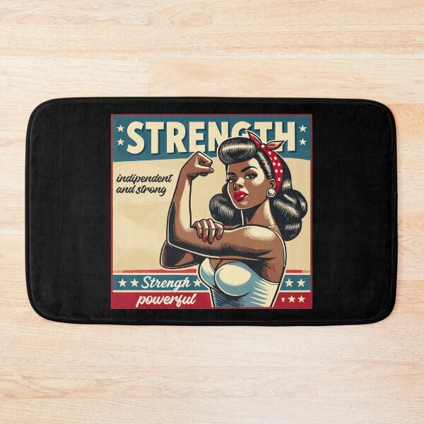 Item preview, Strength strong woman African American retro gift designed and sold by Pineapple-Tree.