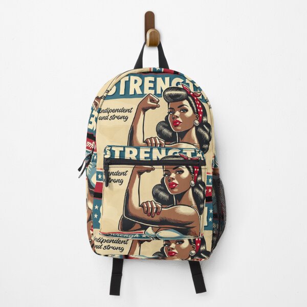 Item preview, Strength strong woman African American retro gift designed and sold by Pineapple-Tree.