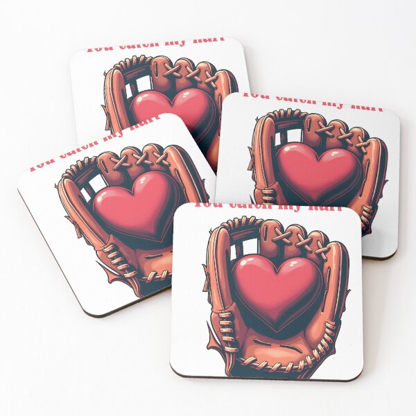 Item preview, A classic baseball glove cradling a vibrant red heart designed and sold by vartisvit.