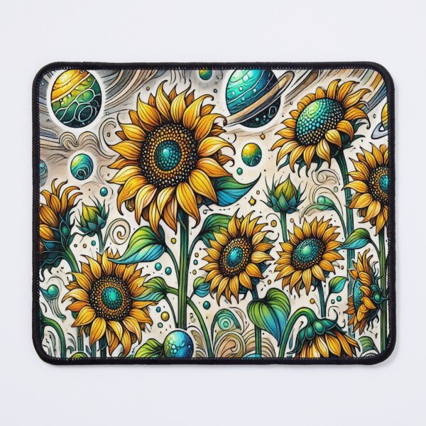 Item preview, Space Sunflowers 3 designed and sold by Kate Kornitsky.