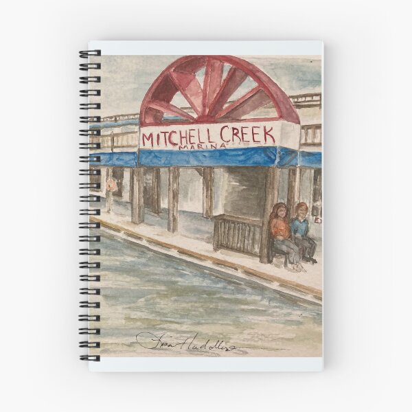 Item preview, Mitchell Creek Marina designed and sold by LisaHuddlestonArt.