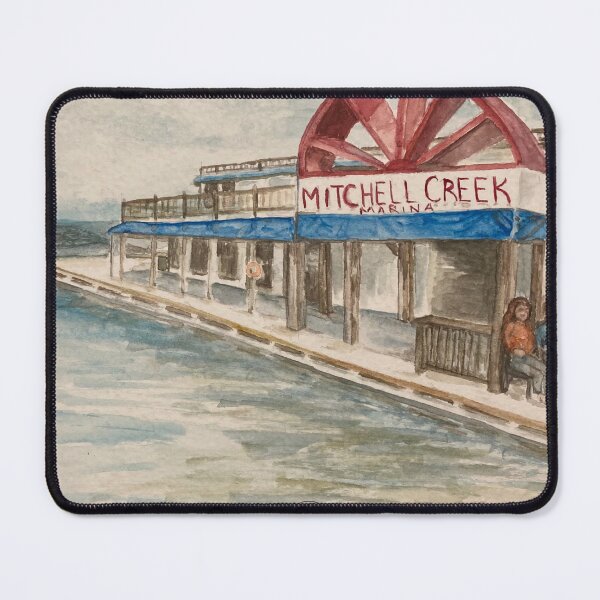 Item preview, Mitchell Creek Marina designed and sold by LisaHuddlestonArt.