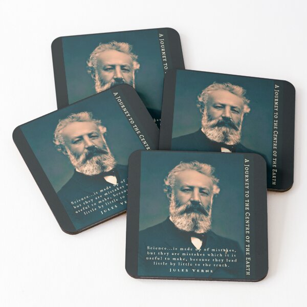 Item preview, Citation de Jules Verne: Science...is made up of mistakes, but they are mistakes which it is useful to make, because they lead little by little to the truth. designed and sold by artbleed.