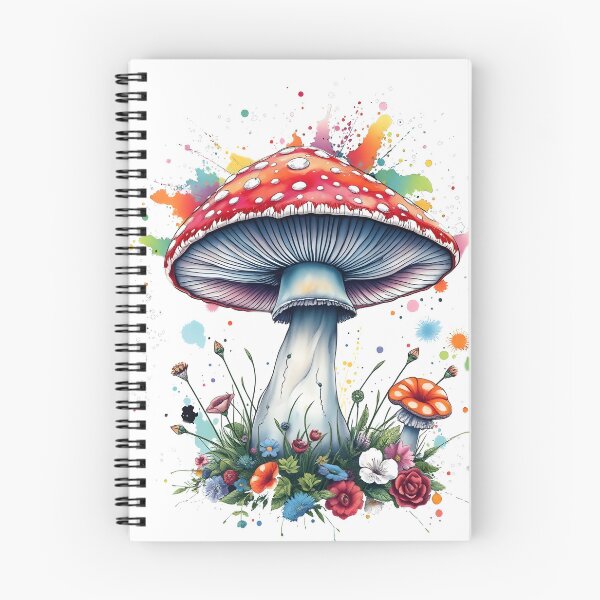 Item preview, Mushroom and Flowers Spring Art  designed and sold by Manitarka.