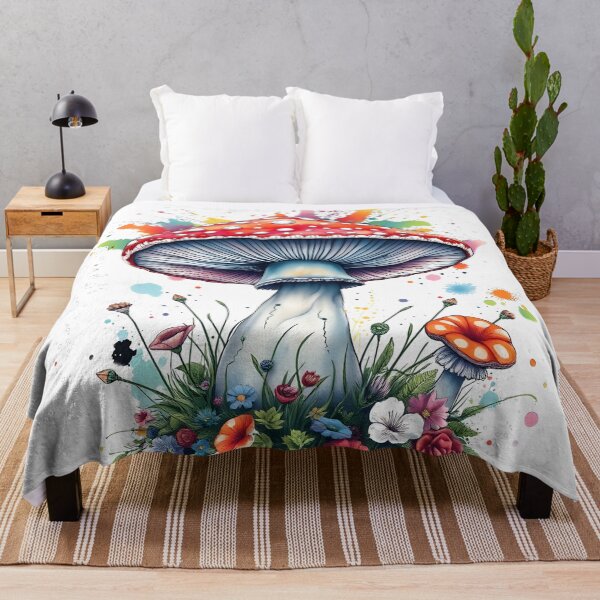 Item preview, Mushroom and Flowers Spring Art designed and sold by Manitarka.