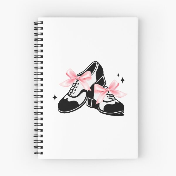 Item preview, Tap Shoes with Pink Coquette Bows Tap Dance designed and sold by SarahFinnDesign.
