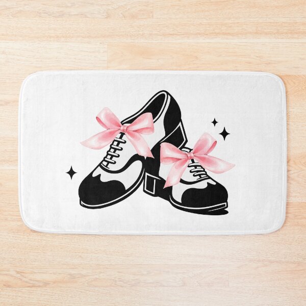 Item preview, Tap Shoes with Pink Coquette Bows Tap Dance designed and sold by SarahFinnDesign.