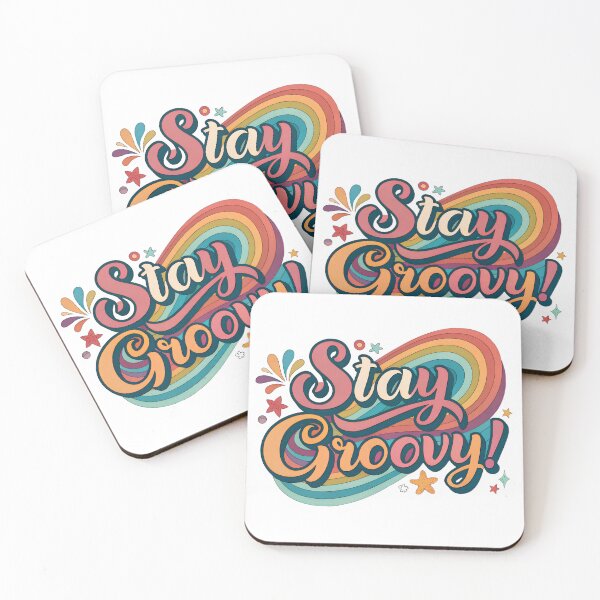 Item preview, Psychedelic-Inspired Typography: "Stay Groovy!" designed and sold by Pattamo1.