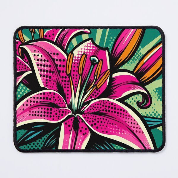 Item preview, Asiatic lily pop art designed and sold by Kate Kornitsky.