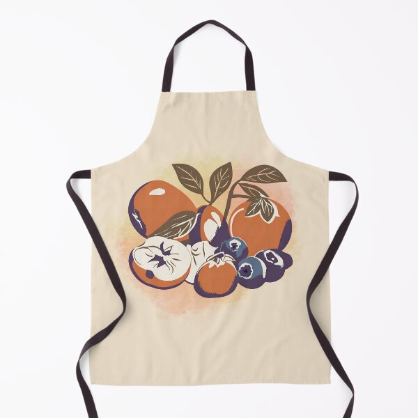 Item preview, Persimmon with blueberries designed and sold by heartart85.