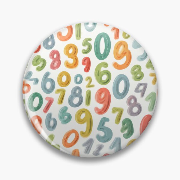 Item preview, Colorful Number Seamless Pattern designed and sold by Best-Art-32.