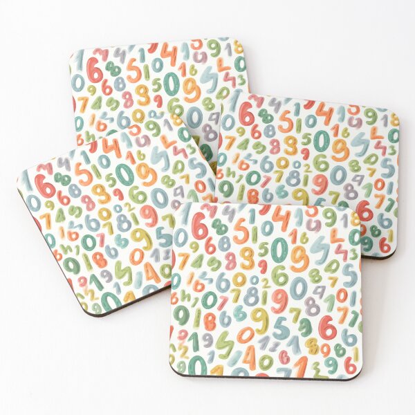 Item preview, Colorful Number Seamless Pattern designed and sold by Best-Art-32.