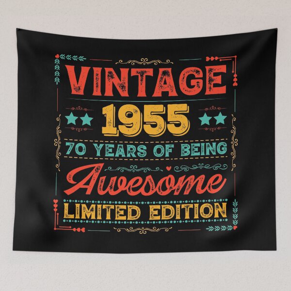 Item preview, Vintage 1955 Made in 1955 70th Birthday 70 Years Old designed and sold by Blok45.