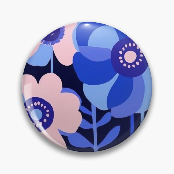 Item preview, Pink & Blue Flowers designed and sold by ViaARTfactory.