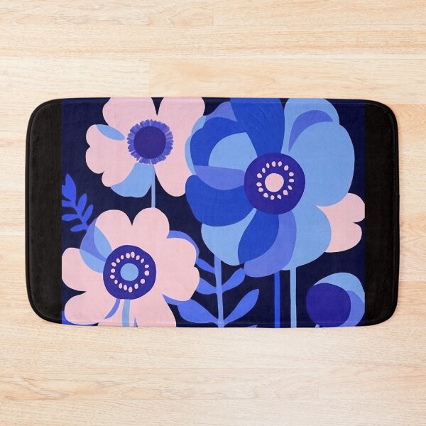 Item preview, Pink & Blue Flowers designed and sold by ViaARTfactory.