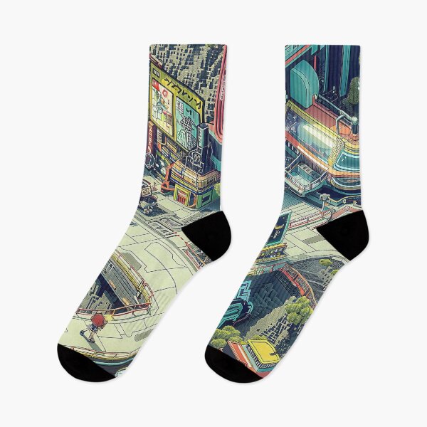 Item preview, Immersive 8 Bit City with Vibrant 3D Isometric Map Design  designed and sold by CheerForGoods.