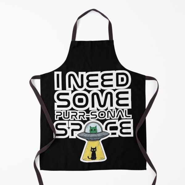 Item preview, Funny Cat Alien UFO "I Need Some Purr-sonal Space designed and sold by JerdbordinShop.