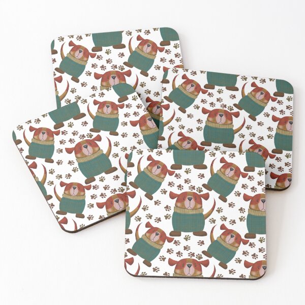 Item preview, Grumpy-Pup Paw-Print Pattern designed and sold by KateVanFloofno1.