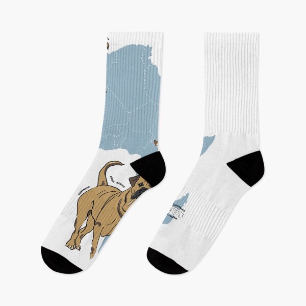 Item preview, "Map of Dogs in Africa" designed and sold by kaoyhhan.