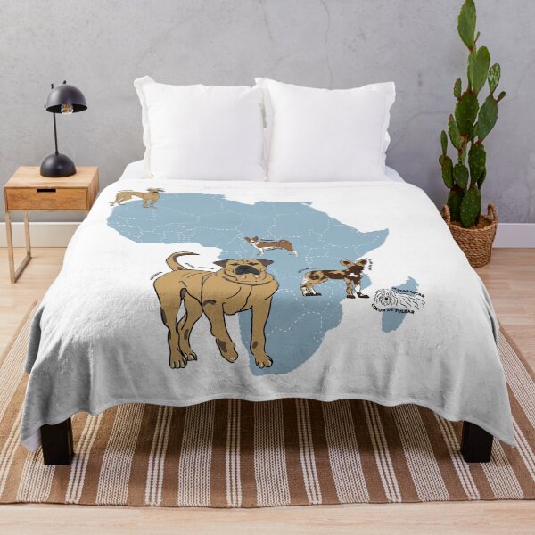 Item preview, "Map of Dogs in Africa" designed and sold by kaoyhhan.