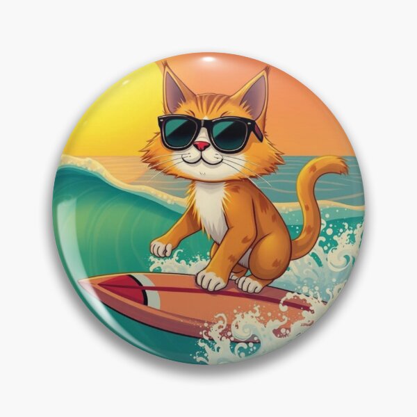 Item preview, Surfer cat designed and sold by JackFreestone.