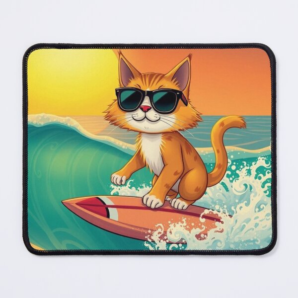 Item preview, Surfer cat designed and sold by JackFreestone.