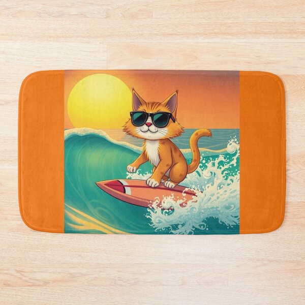 Item preview, Surfer cat designed and sold by JackFreestone.