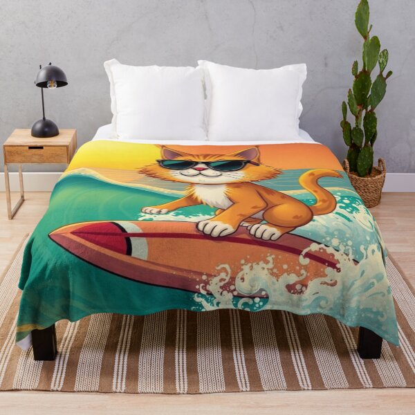 Item preview, Surfer cat designed and sold by JackFreestone.