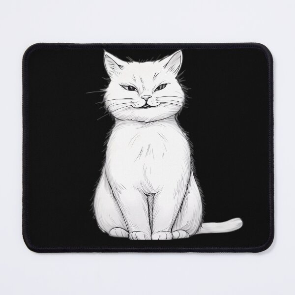 Item preview, Regal Elegance: The Majestic White Cat designed and sold by Linework Studio.