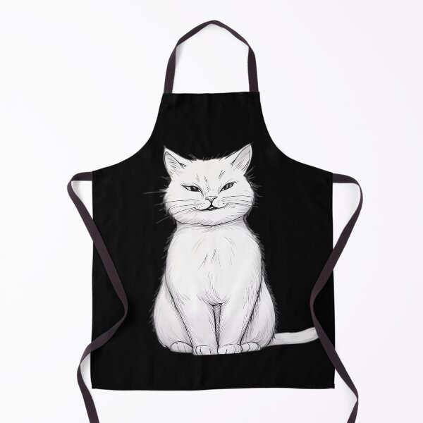 Item preview, Regal Elegance: The Majestic White Cat designed and sold by Linework Studio.