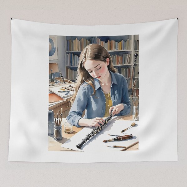 Item preview, Checking her Clarinet designed and sold by Nira Dabush.