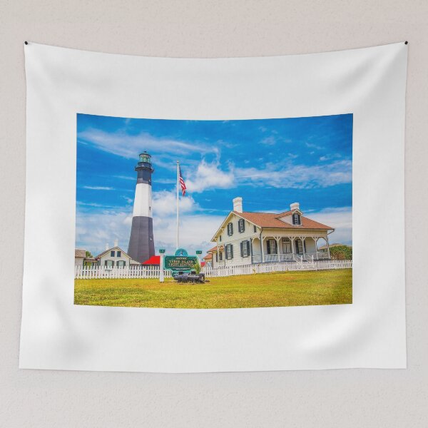 Item preview, American Flag by Tybee LIghthouse designed and sold by dbvirago.