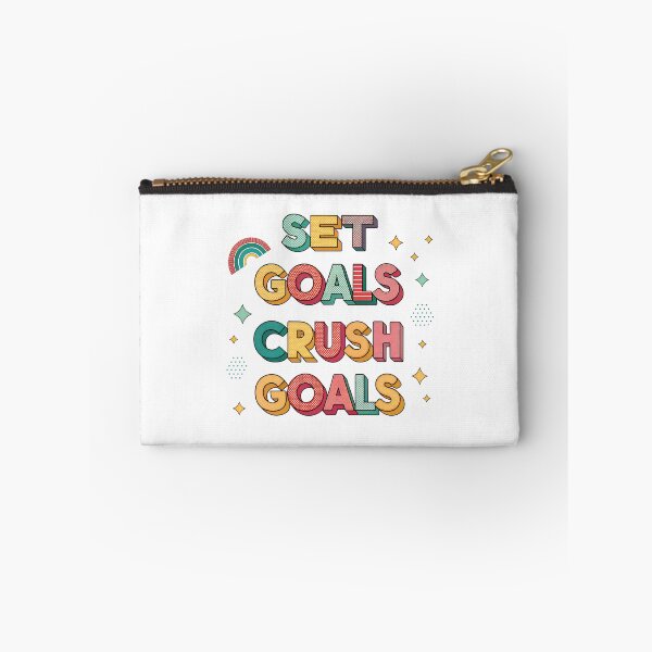 Item preview, Retro-Inspired Typography: "Set Goals, Crush Goals" designed and sold by Pattamo1.