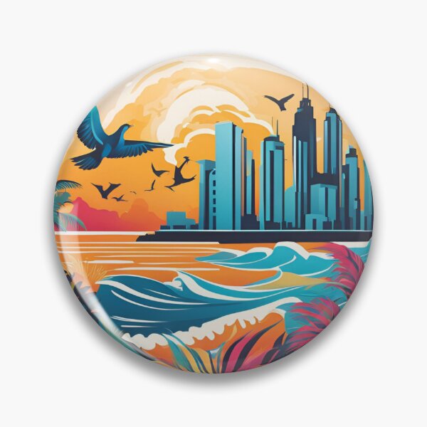 Item preview, Circle Cityscape, funny, gifts, you, city,  designed and sold by Ewelina  Niemiec.
