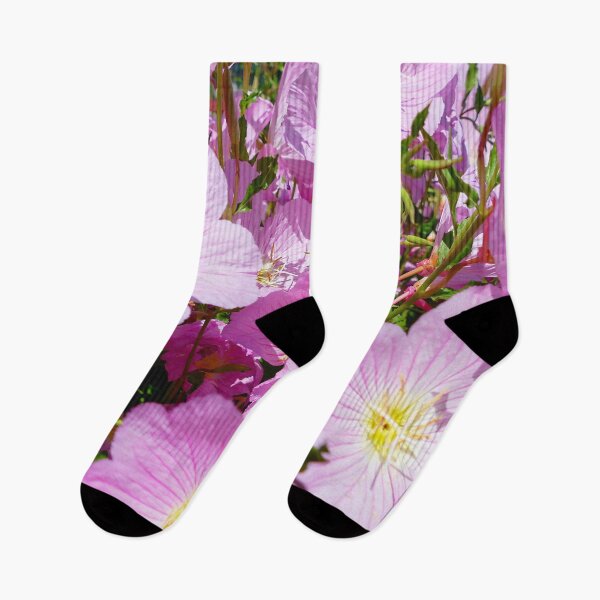 Item preview, Pink Evening Primrose Flowers in the Garden designed and sold by jaynerushton.