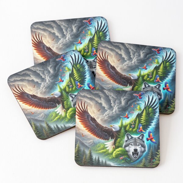 Item preview, Wolf with Eagle designed and sold by RaF71PrO.