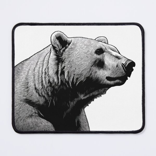 Item preview, Black & White Polar Bear Portrait designed and sold by Adam Regester.