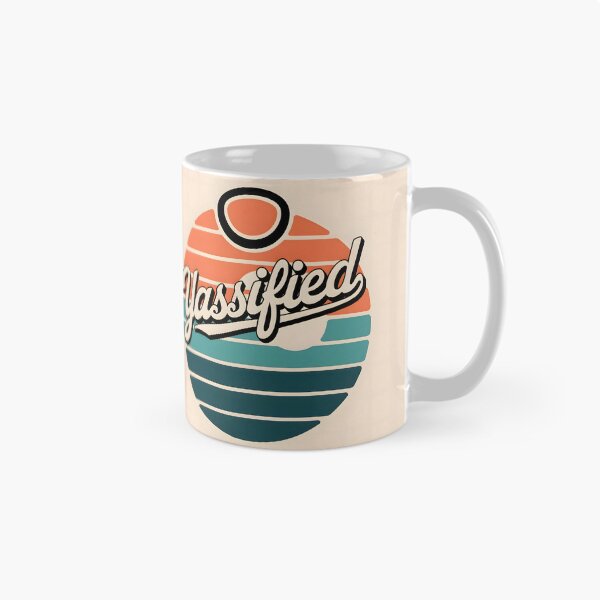Item preview, Yassified Retro Sunset, Minimalist Nostalgic Vibes, Teal and Orange Modern Typography, Trendy Abstract Design designed and sold by Kintsugi99.