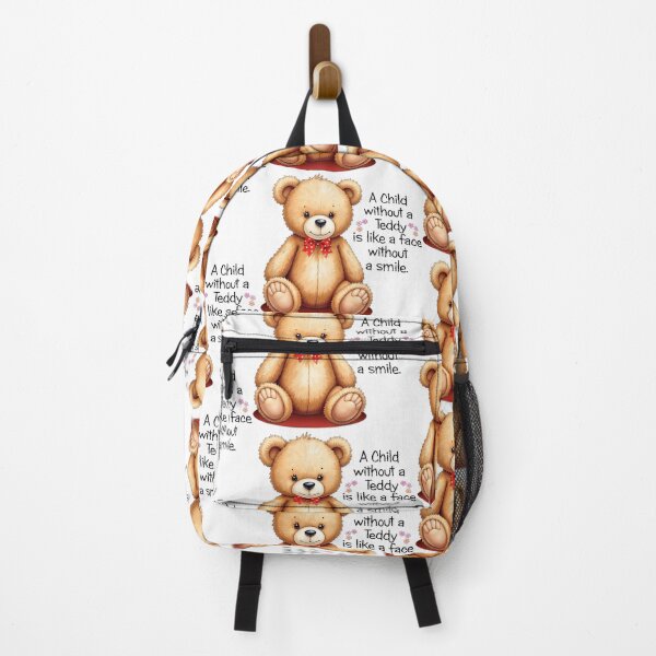 Item preview, A child without a teddy is like a face without a smile designed and sold by Sonia Jones Art.