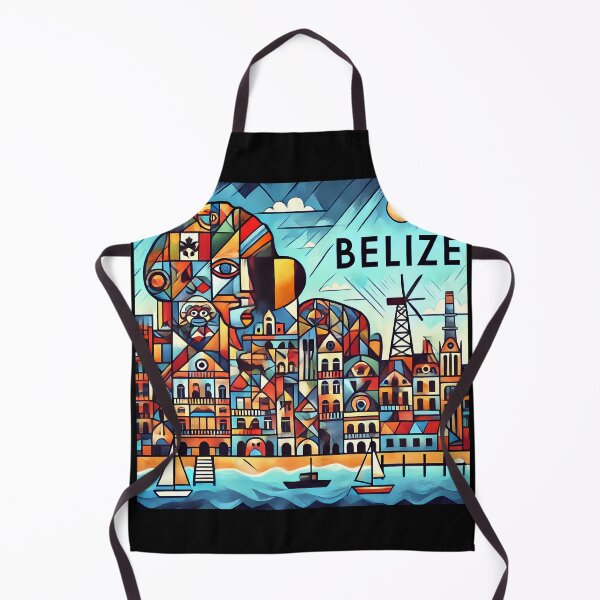 Item preview, Belize Adventure Cubism Art – Tropical Fun for Travel Lovers designed and sold by OzzFrequency.