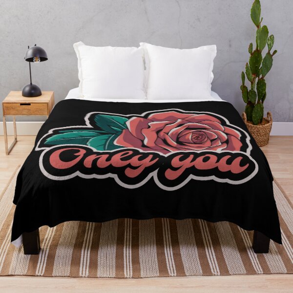 Item preview, Only You Vermilion Rose Green Leaves Passion designed and sold by SplashTastic.