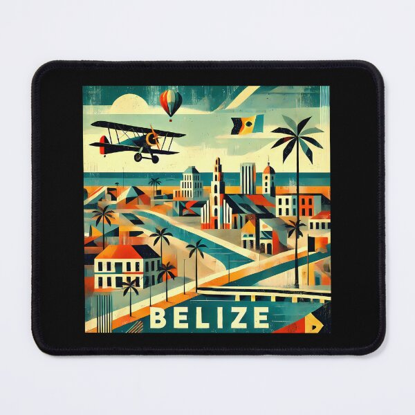 Item preview, Belize Adventure Cubism Art – Tropical Fun for Travel Lovers designed and sold by OzzFrequency.