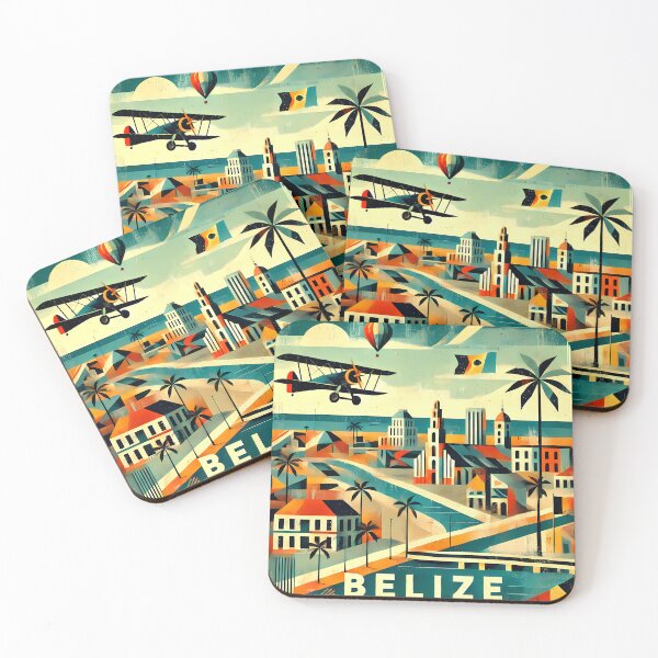 Item preview, Belize Adventure Cubism Art – Tropical Fun for Travel Lovers designed and sold by OzzFrequency.