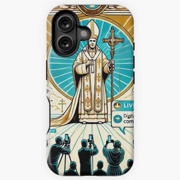 Vista previa del artículo con la obra «Il Papa Digitale - L'Oracolo del Culto Cibernetico», diseñado y vendido por trend-forge.