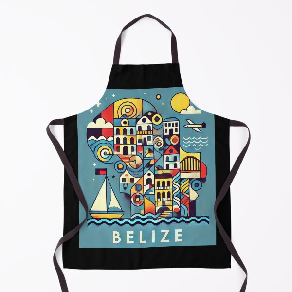 Item preview, Belize Adventure Cubism Art – Tropical Fun for Travel Lovers designed and sold by OzzFrequency.