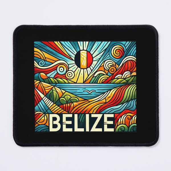 Item preview, Belize Adventure Cubism Art – Tropical Fun for Travel Lovers designed and sold by OzzFrequency.